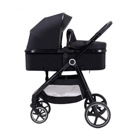 2-in-1 Lightweight Folding Baby Stroller with Bassinet Mode, Reversible Seat, and Compact Design for Newborn to 36-Month Toddlers